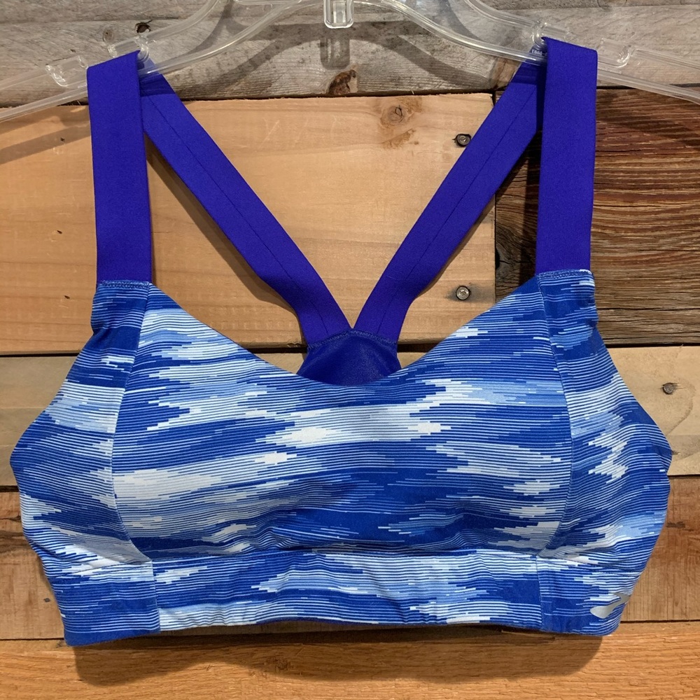 Brooks Running Hot Shot Sorts Bra in Cobalt Blue Size L